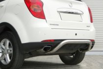 SsangYong Action 2005-2018 Defensa Trasera AK006 (Acero Inoxidable) foto 2