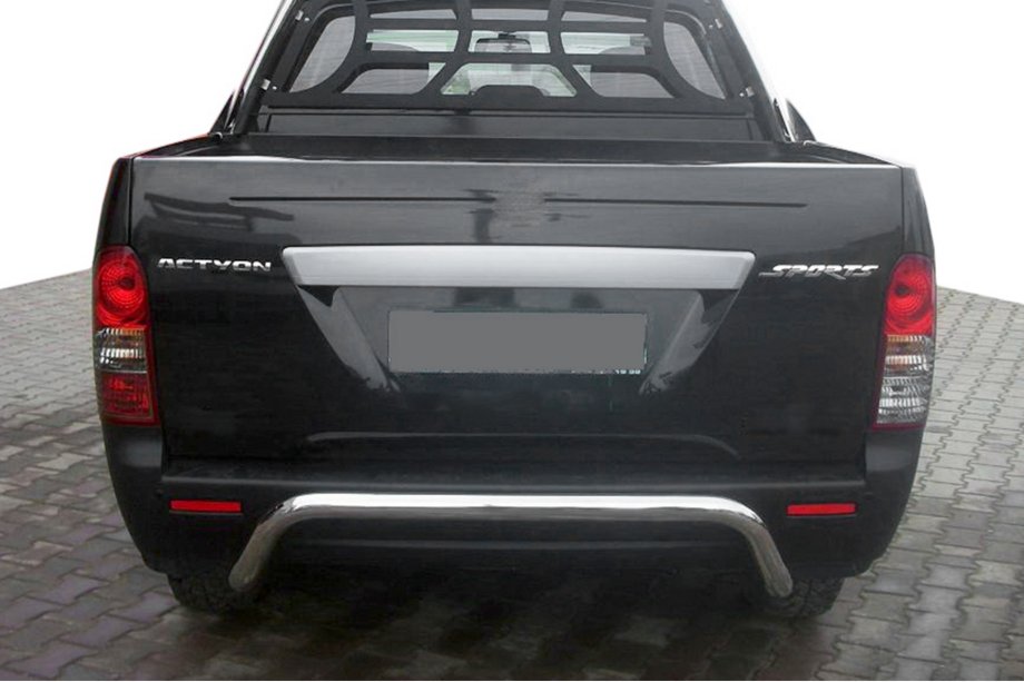 SsangYong Action 2005-2018 Defensa Trasera AK006 (Acero Inoxidable) Image