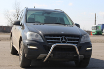 Mercedes ML W164 2005-2011 Defensa Delantera WT006 (Acero Inoxidable) foto 1