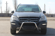 Mercedes ML W164 2005-2011 Defensa Delantera WT006 (Acero Inoxidable) foto 3