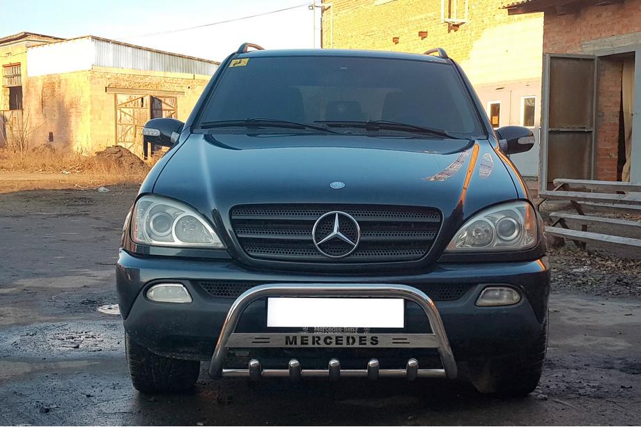 Mercedes ML W163 1997-2005 Defensa Delantera WT004 (Acero Inoxidable) Foto 2