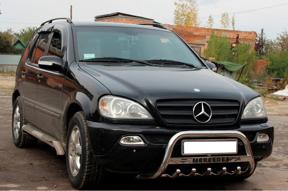 Mercedes ML W163 1997-2005 Defensa Delantera WT004 (Acero Inoxidable) Foto 4