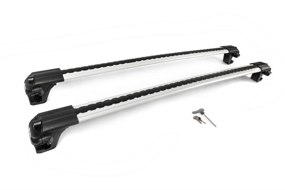 Dacia Duster 2008-2018 Barras de techo transversales para rieles Turtle (2 uds) Foto 3