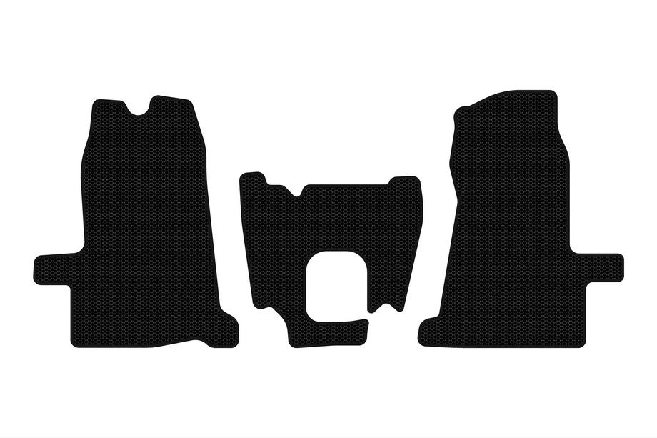 Ford Transit 2000–2014 Alfombrillas de goma Carsuit (2000-2006, 1+1, manual, negras) Image