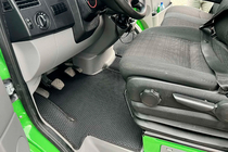 Volkswagen Crafter 2006-2016 Alfombrillas de Goma Carsuit V1 (Negras) foto 1