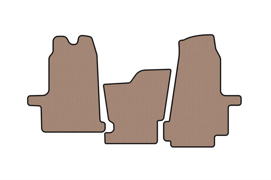 Ford Transit 2000–2014 Alfombrillas de goma Carsuit (2000-2006, automatico, beige) Image