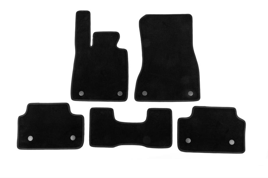 BMW 5/i5 Series G60/G60E/G61 2023- Alfombrillas de moqueta Classic (Para G60/61, Negro) Foto 1