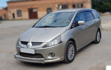 Mitsubishi Grandis 2003-2011 Defensa Delantera ST014 (Acero Inoxidable) d60/42 foto 2