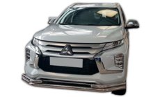 Mitsubishi Pajero Sport 2015- Defensa delantera ST085 (2020+, acero inoxidable) foto 2