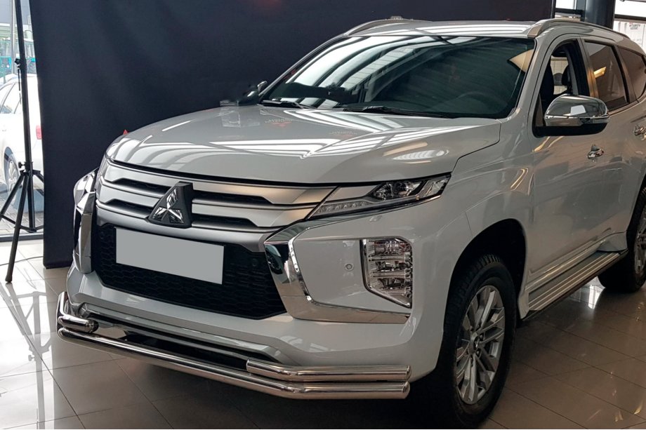 Mitsubishi Pajero Sport 2015- Defensa delantera ST085 (2020+, acero inoxidable) Image