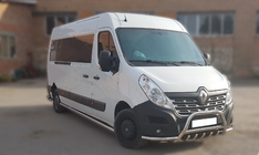 Renault Master 2011-2023 Defensa delantera WT003-Exlusive (acero inoxidable) foto 1