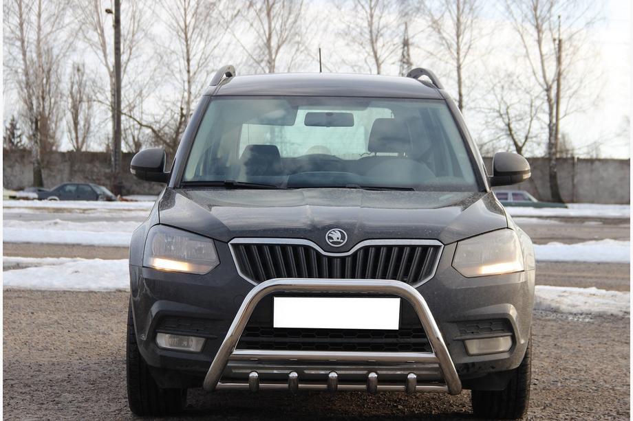 Skoda Yeti 2009-2017 Defensa Delantera WT003 (Acero Inoxidable) Image