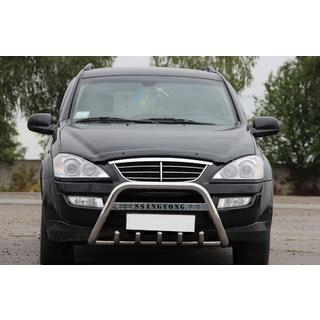Defensa Delantera WT004 Acero Inoxidable SsangYong Kyron 2005-2014 foto 1