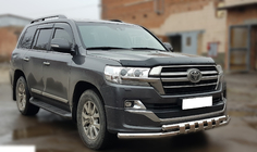Toyota Land Cruiser 200 2007-2021 Defensa delantera ST015 (2015+, acero inoxidable) foto 2