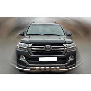 Defensa delantera ST015 (2015+, acero inoxidable) Toyota Land Cruiser 200 2007-2021 foto 1