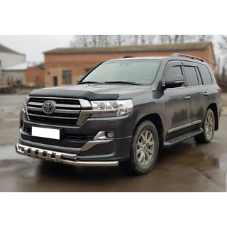 Defensa delantera ST015 (2015+, acero inoxidable) Toyota Land Cruiser 200 2007-2021 foto 3