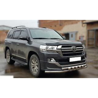 Defensa delantera ST015 (2015+, acero inoxidable) Toyota Land Cruiser 200 2007-2021 foto 2
