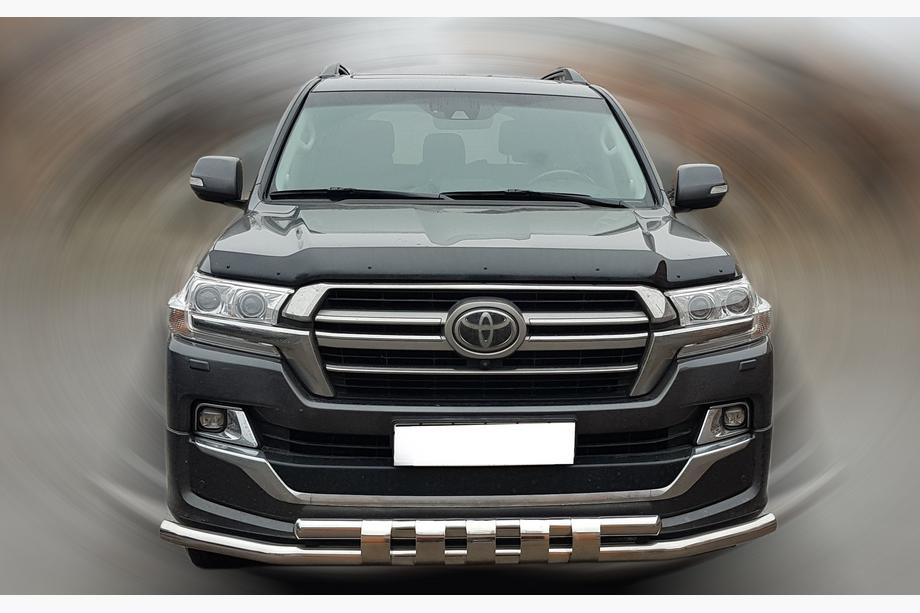 Toyota Land Cruiser 200 2007-2021 Defensa delantera ST015 (2015+, acero inoxidable) Image