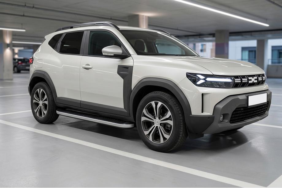 Dacia Duster 2024- Estribos Laterales Tayga Grey V1 (2 uds., Aluminio) Image
