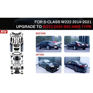 Kit de restyling a W223 S63 AMG (con manijas de puertas e insertos)