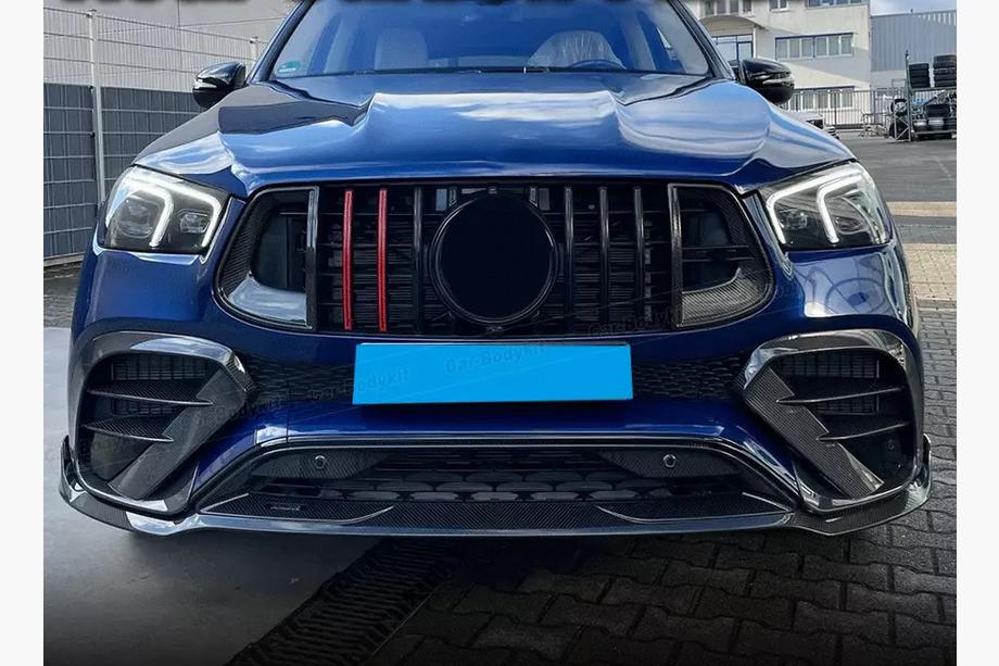 Mercedes GLE coupe C167 2019- Parrilla Delantera GT Panamericana GT-R Carbono (para AMG-Line/GLE53/GLE63 2019-2023) Foto 8