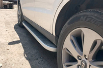 Hyundai Santa Fe 2 2006-2012 Estribos Laterales Tayga Grey (2 uds., Aluminio) foto 5