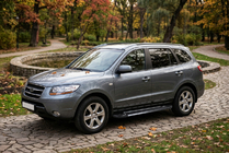 Hyundai Santa Fe 2 2006-2012 Estribos Laterales RedLine Black (2 uds., Aluminio) foto 1