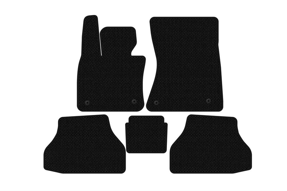 BMW X6 E71 2008–2014 Alfombrillas de Goma Carsuit V-2 (Negras) Image