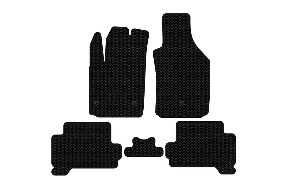 Fiat 500/500L 2013-2022 Alfombrillas de goma Carsuit (HB, Eléctrico, negras) Image