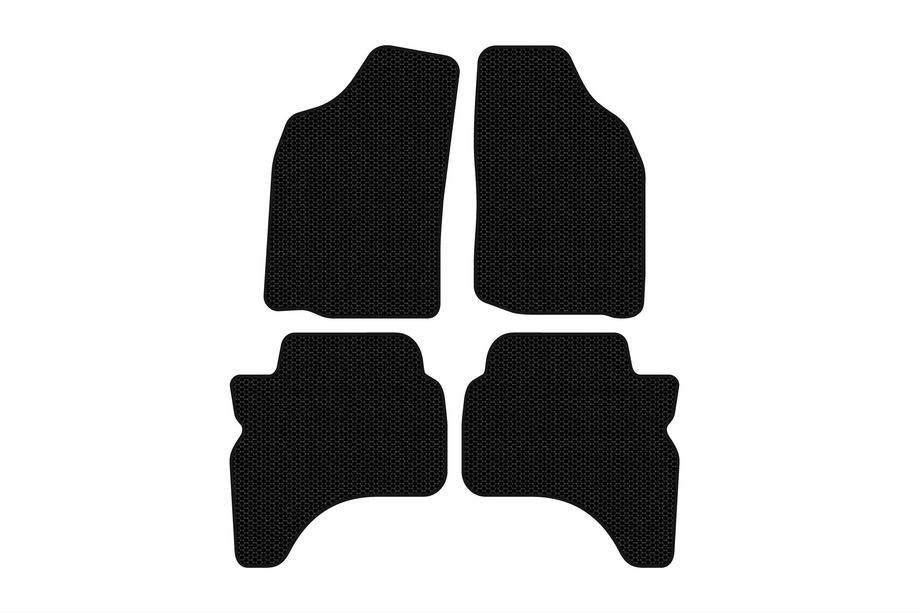 Mitsubishi L200 1996-2006 Alfombrillas de Goma Carsuit (Negras) Image