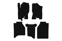 Nissan Navara 2006-2015 Alfombrillas de goma Carsuit (sin cajas, negras) foto 1