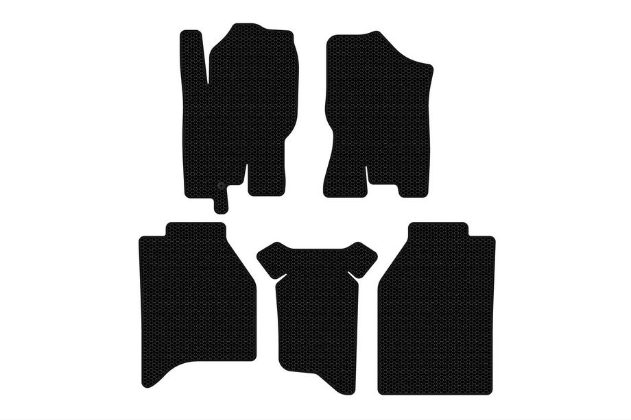 Nissan Navara 2006-2015 Alfombrillas de goma Carsuit (sin cajas, negras) Image