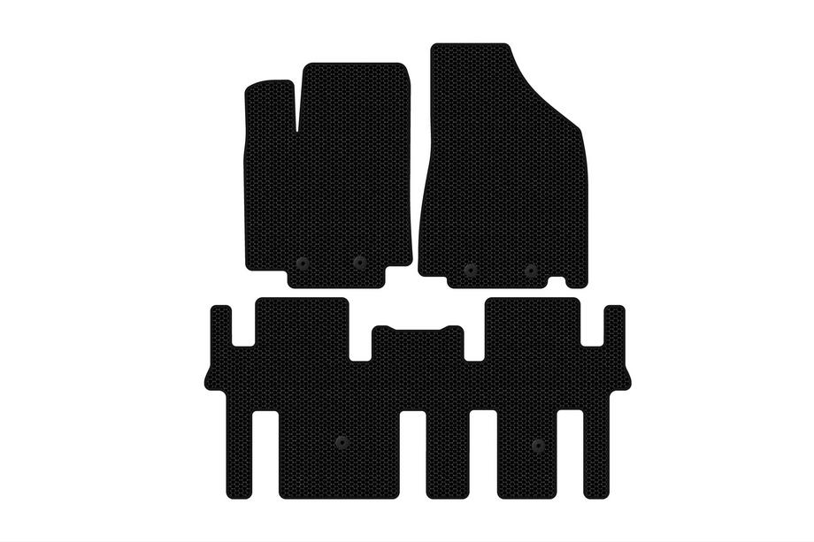Nissan Pathfinder R52 2012-2021 Alfombrillas de goma Carsuit (2 filas, negras) Image