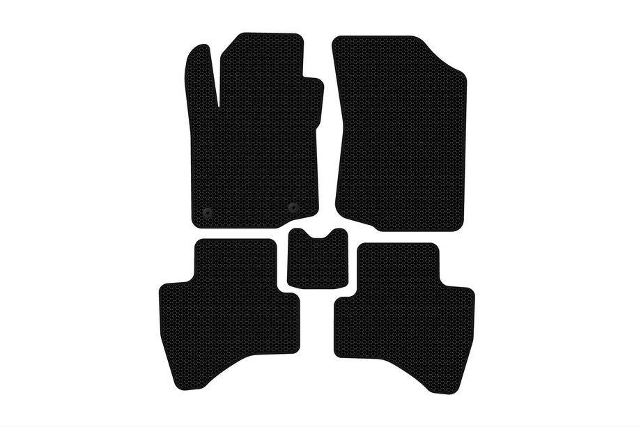 Peugeot 107 2005-2014 Alfombrillas de Goma Carsuit (HB, negras) Image
