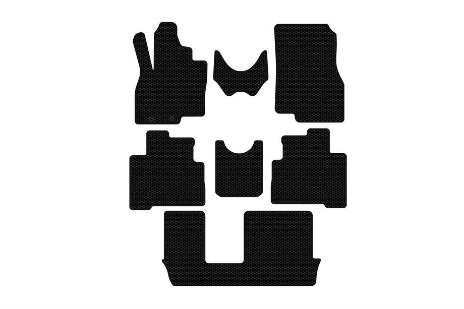 Mitsubishi Grandis 2003-2011 Alfombrillas de goma Carsuit (3 filas, negras) Image