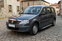 Dacia Logan MCV 2004-2014 Estribos Laterales Sunrise (2 uds., Aluminio) foto 3