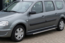 Dacia Logan MCV 2004-2014 Estribos Laterales Duru (2 uds., Aluminio) foto 1