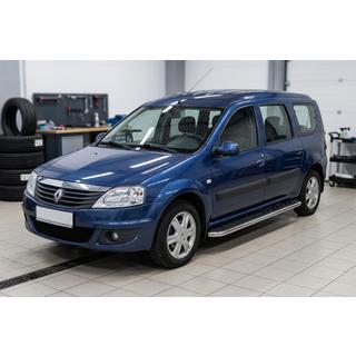 Estribos Laterales Maydos V1 (2 uds., Aluminio y Acero Inoxidable) Dacia Logan MCV 2004-2014 foto 3