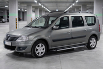 Renault Logan MCV 2005-2013 Estribos Laterales RedLine V1 (2 uds., Aluminio) foto 1