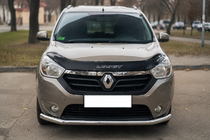Dacia Lodgy 2012-2022 Defensa Delantera ST008 (Acero Inoxidable) foto 1