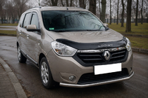 Dacia Lodgy 2012-2022 Defensa Delantera ST008 (Acero Inoxidable) foto 2