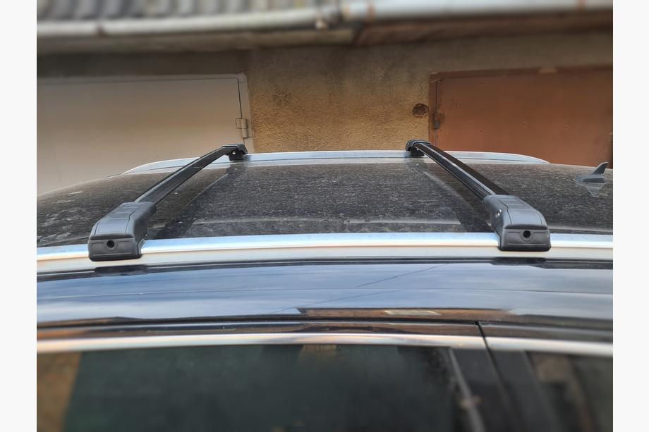 Audi Q7 2005-2015 Barras de techo (travesaños) para raíles integrados con llave WingCarrier V2 (2 uds) Negro Foto 17