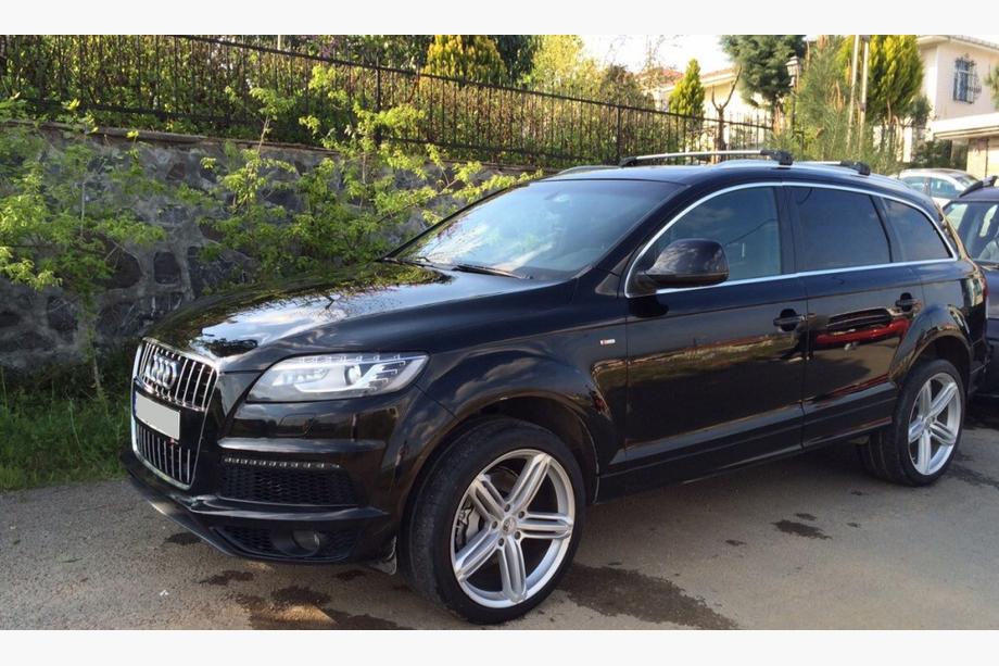 Audi Q7 2005-2015 Barras de techo (travesaños) para raíles integrados con llave WingCarrier V2 (2 uds) Negro Foto 21