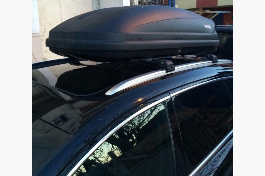 Audi Q7 2005-2015 Barras de techo (travesaños) para raíles integrados con llave WingCarrier V2 (2 uds) Negro Foto 18