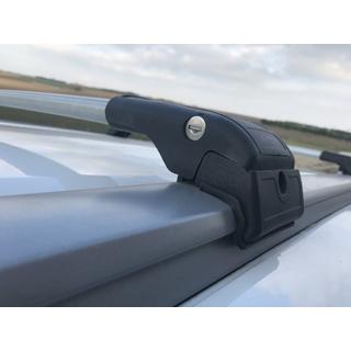 Barras de techo (travesaños) para raíles integrados con llave WingCarrier V2 (2 uds) Renault Lodgy 2013-2022 foto 2