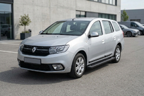Renault Logan MCV 2013-2022 Estribos Laterales Allmond Black (2 uds., Aluminio) foto 1