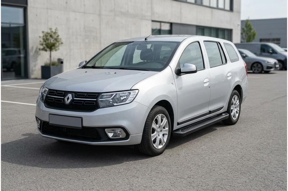 Renault Logan MCV 2013-2022 Estribos Laterales Allmond Black (2 uds., Aluminio) Image