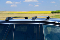 Volvo XC90 2015- Barras de techo (travesaños) para raíles integrados con llave WingCarrier V2 (2 uds) foto 3
