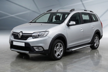 Renault Logan MCV 2013-2022 Estribos Laterales Line (2 uds., Aluminio) foto 1