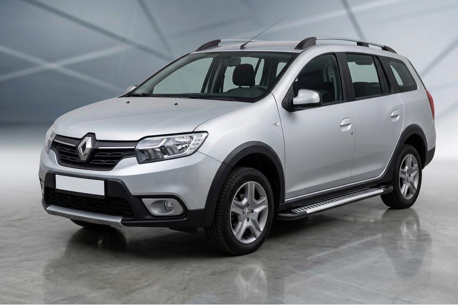 Renault Logan MCV 2013-2022 Estribos Laterales Line (2 uds., Aluminio) Image